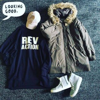 ビックトレーナー風のスエットワンピでストリートコーデ😎 スキニーを履いても👌