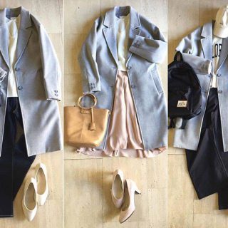 人気のチェスターコート！着回し3連発👌 ガーリーにもストカジにもぴったりハマる万能コートです❤