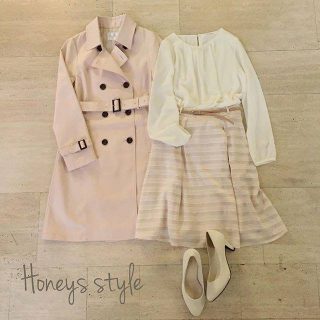 春のイベントにぴったりなお出かけスタイル❤ ちょっとしたお呼ばれにも最適なキレイめなコーディネートです🌸