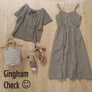 大人気のギンガムチェック♡　ハニーズならトップスから小物まで揃っちゃう♪