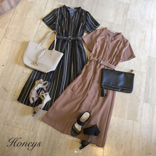 上品な丈感とデコルテがきれいに見えるスキッパーデザインが高見えのポイント！　ジャケットを羽織ればオフィスでも活躍。　1枚でサマになる優秀アイテム。