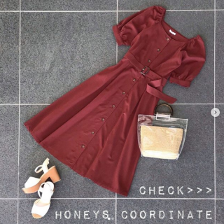 人気の前釦デザインワンピースに新作登場！ イマドキな赤みがかったブラウンやダークベージュなど色展開にも注目！