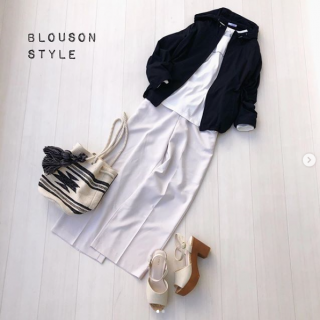 InRed4月号58ページ掲載商品のご案内 女優「中村アン」さんが着る大人のデイリー服 ネイビー×ホワイトで作るマリンテイスト漂うフレッシュな装い