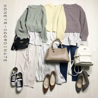 人気のレイヤード風ニットの着こなしをご紹介♪ トップスがデザイン性のあるものなのでシンプルにデニムスキニーで合わせてもOK ロングスカートやセンターシームのパンツを合わせるのもおすすめ