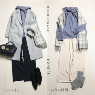 おうち時間にぴったりなキレイ色のパーカーはボトムを変えるだけでちょっとしたお出かけもOKなきれいめ素材でカジュアルになりすぎないのもうれしいポイント♪