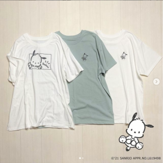 ポチャッコ大好き！ そんな人必見！ポチャッコ尽くしなTシャツが登場！ 着やすいワンポイント刺繍デザインの他、ウインドウから飛び出すポチャッコデザインも！ ゆるいシルエットのTシャツだからリラックスタイムにもピッタリ。