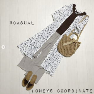 前開きのロングワンピースが使える！ 薄手の羽織として、１枚でワンピースとして！カジュアルにもガーリィにもコーデアレンジが自在で魅力的！