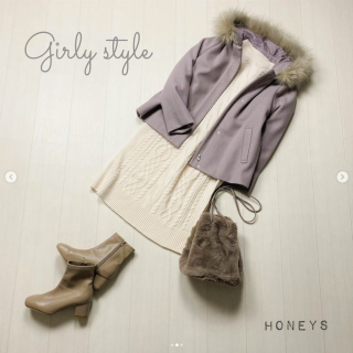 ケーブル編みのニットワンピースは着るだけでかわいい印象になれるアイテム アイボリーのニットワンピは1枚で着てとことんガーリーに着こなすのがおすすめ 高身長さんはスキニー合わせのスタイリングもおススメ