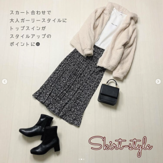 ふわふわボアのジップパーカーはちょっとそこまでのお出かけスタイルにぴったり スカートスタイルにもパンツスタイルにも相性抜群なので1枚あると重宝しそう♡ 裏地無しタイプなので本気の冬には向かないけれど冬アウターのインナーやおうち時間におすすめ