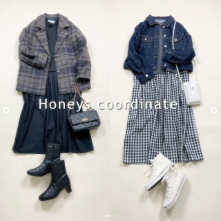 コーデいらずのドッキングワンピース！ スウェットとスカートを着ているようで実はワンピース スカート部分にはポケットも付いているのもうれしいポイント