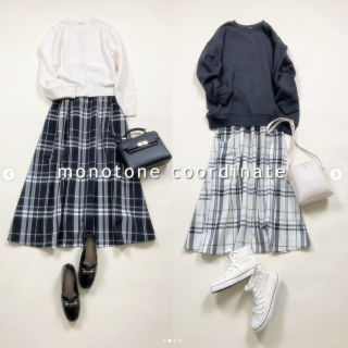 大人気チェック柄スカートの新作をご紹介
