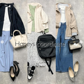 これからの季節にうれしい撥水加工が施されているフードブルゾン カジュアルだけでなくお仕事コーデに合わせるのも◎