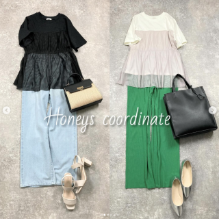 Tシャツにチュールを重ねたデザインのトップス 着るだけで今年らしい着こなしに