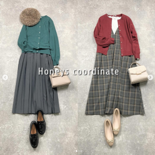 今の季節にとっても重宝するコンパクトサイズのニットカーデ カラバリも豊富で前を開けずにトップスとして着るのもおすすめ